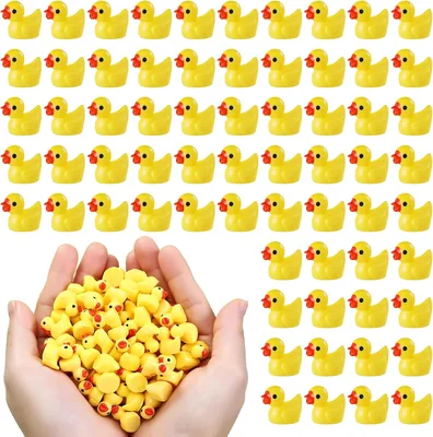 Mini Duifjes Resin Miniaturen DIY Potten Aquarium Tuin Micro Landschap Poppenhuizen Home Decoratie 120 Stukken Geel