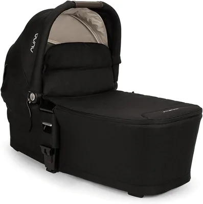 Moisés Nuna MIXX Next portátil para bebé con cubierta de lluvia, color Caviar - Mejor Precio