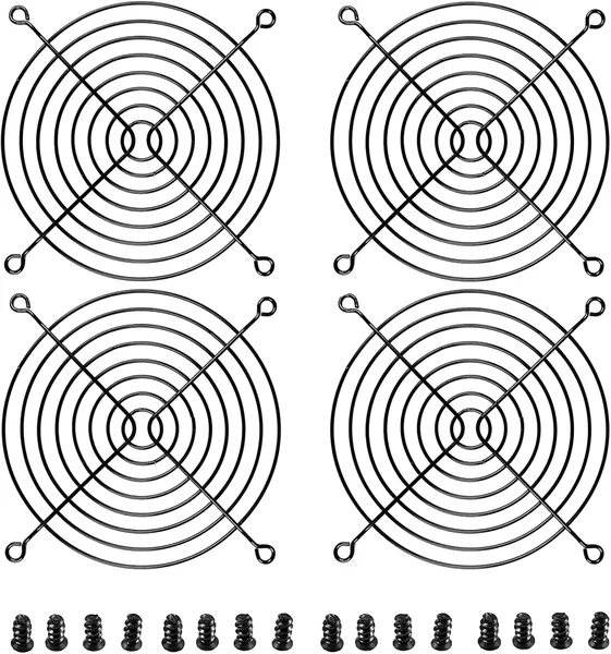 Nivithi 120mm Fan Grill,Dust Filter,4 Pack Metal