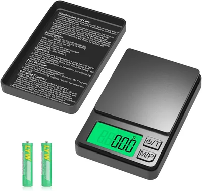 Diyife Präcis Skala 0g/1000g Multifunktionell Taschenskala Med LCD-Display 7 U