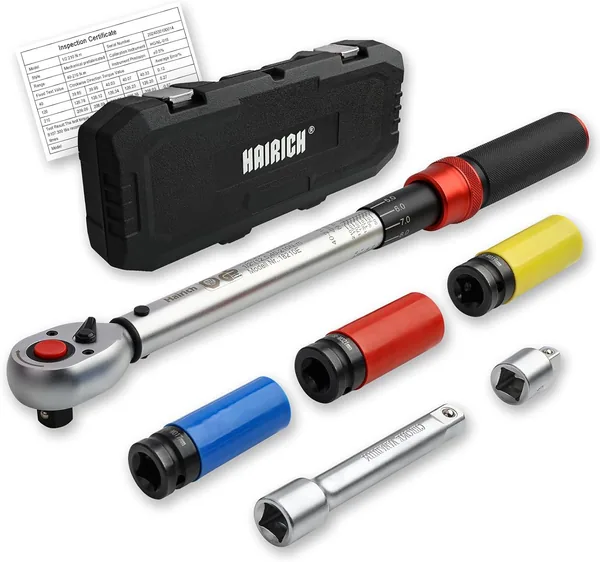 Hairich Torque Wrench Car 1/2 Inch, 40-210 Nm, T V S d GS Approved