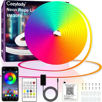 Cozylady Neon Rope Lights 6m RGB Music Sync Best Deal