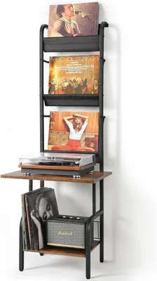 Record Player Stand with Vinyl Storage Best Deal