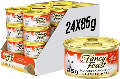 Fancy Feast Classic Salmon Paté Adult Wet Cat Food 24x85g Best Deal