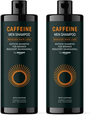by Amazon Men's Caffeine Shampoo 2 x 400ml Best Deal