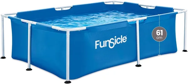 FUNSICLE Rectangulaire Tubulaire de Piscine 2.13m x 1.52m x 0.62m - Meilleur Prix
