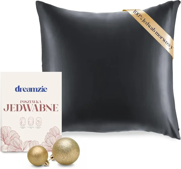 Dreamzie Jedwabna Poszewka na Poduszkę, Na Poduszkę, Dwustronna, 100% Jedwab Morwowy, 19 Momme, Öko-Tex®, Jedwabna dla Skóry