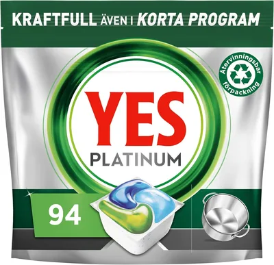 Yes Platinum Allmän Vattenklarare Tableter, 94 stk, Till svår uppgifter, Också räkna med flötafilter