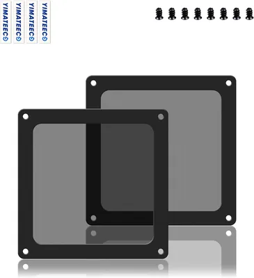 YIMATEECO 90mm PC Dust Filter Magnetic Cooler Mesh