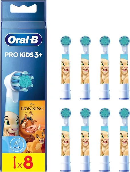 Oral-B Kids Końcówki do szczoteczek elektrycznych prezentujące Disney Król Lew, opakowanie 8 sztuki Best Deal
