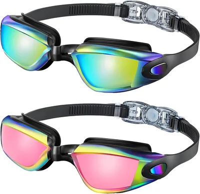 NSSIW Kids Swim Goggles - Anti Fog UV400 2 Pack Best Deal