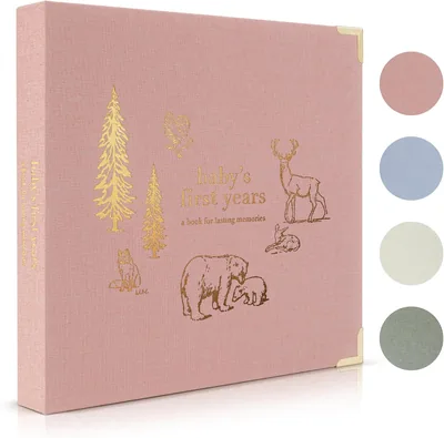 Timeless Keepsake Baby Memory Book for Boys & Girls