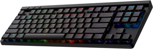 Teclado Mec nico Gamer Sem Fio Logitech G515 com Design TKL,Tecnologia LIGHTSPEED, RGB LIGHTSYNC, Conex o USB ou Bluetooth, Switch GL Brown Tactile e Bateria Recarreg vel - Preto