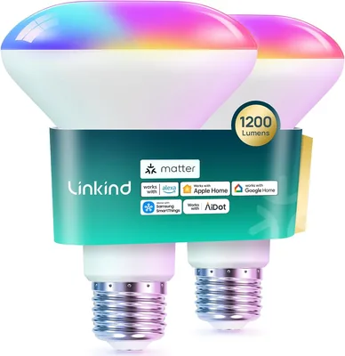 Linkind Matter BR30 Smart Bulbs, 2 Pack - Best Deal