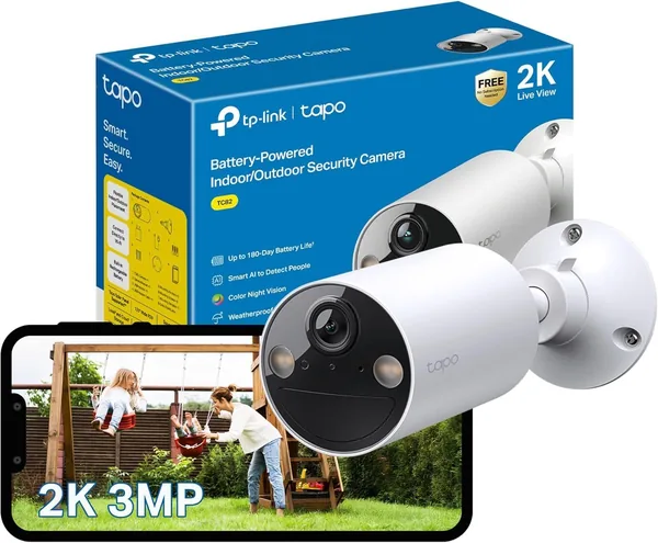 Tapo TC82 2K Battery Security Camera Outdoor Wireless