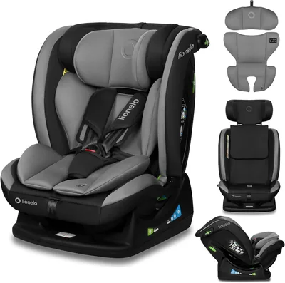 LIONELO Aart i-Size Car Seat 40-150 cm (0-36 kg), Förevaring och backfäring | R129, 3-punkts beltmontage, 5-punktig hälsa-mémoribelt