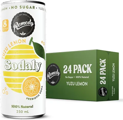 Remedy Sodaly Yuzu Lemon - Sugar Free Drink