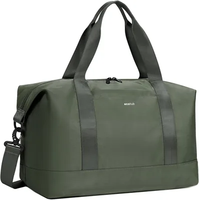 ECOHUB Easyjet Handgeval Tas 45x36x20, 30L Vouwbare Reiszak, Onder Stoel Vliegtuigtas, Waterdicht Weekeindtassen met Verwijderbaar Binnenvoering