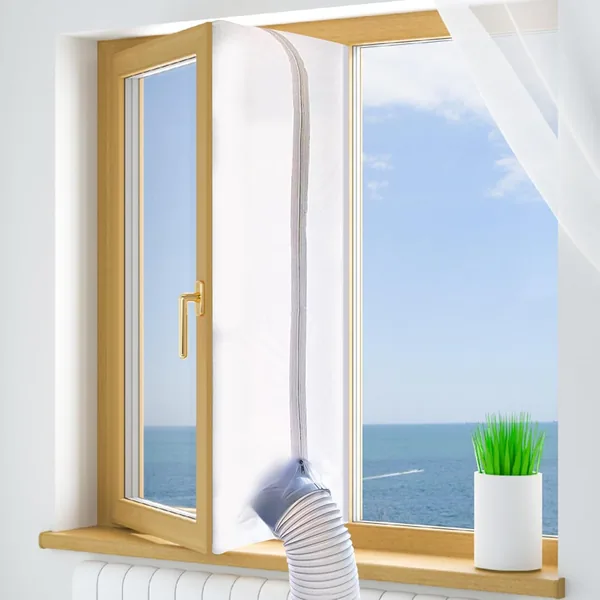 FINEVERNEK 400cm Universele Raamafdichting voor Mobiele Airconditioners, Mobiel Raamkit met Ritssluiting voor Alle Mobiele Airco's Best Deal