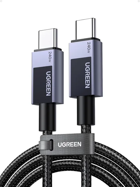 UGREEN USB C Cable 2M Braided Power Delivery PD 3.1 Fast Charging for MacBook Pro/Air, iPad Pro/Air 4