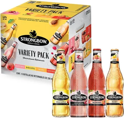 Strongbow Sidra Variety Pack 12 Botellas de 330ml Sabores Mixtos - Mejor Oferta