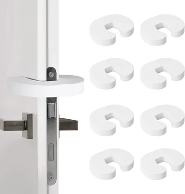 Romon Dörklipguarder 8 stk., Dörstopper, Dörprotektorer, Barnsäkerhet Fingerklamp Protector Baby, Made of E