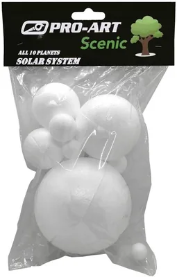 PRO ART Polystyrene Balls Solar System Set