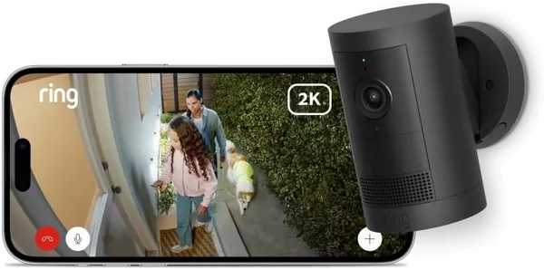 Ring Outdoor Camera Plus (nieuwe generatie) Batterij | Bredehoek 2K Video met Ring Vision I DIY Draadloze Beveiligingscamera
