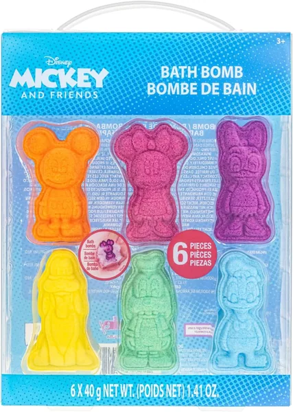 Mickey & Friends Kule do kąpieli 6 szt. Zapach gumy Prezent - Najlepsza cena