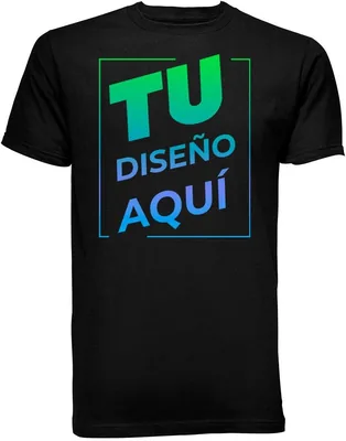 T SHIRT STUDIO MX Camiseta Personalizada Impresión Frente - Cuello Redondo para Hombre o Mujer