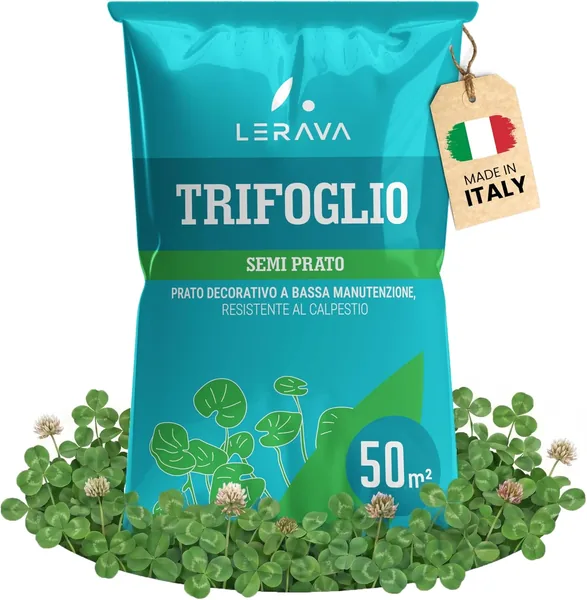LERAVA Nano Clover Seed Lawn (50m ) - No Cutting Required
