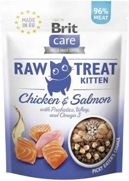 Brit Care Raw Treats with Chicken and Salmon for Kittens 40 g