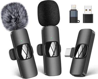 HMKCH Wireless Lavalier Mikrofon für Smartphone/iPhone/Computer – USB-C Ansteckmikrofon für Videoaufnahmen