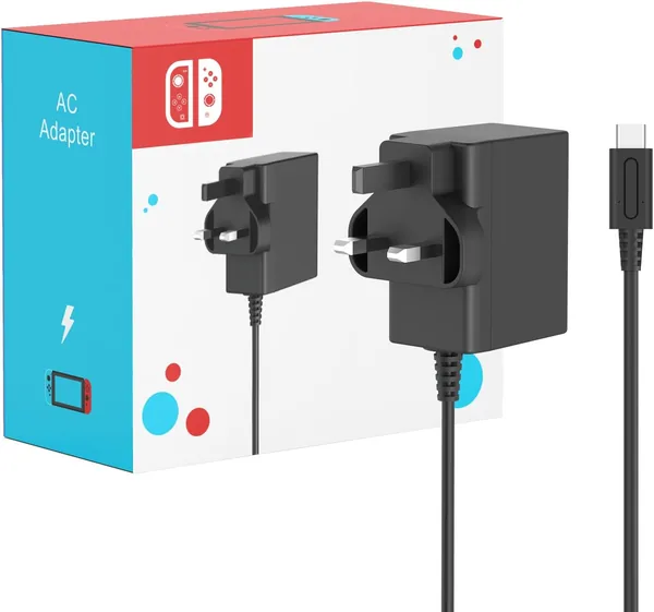 45W Fast Charging AC Adapter Power Supply With 5FT USB C Cable for Nintendo Switch Lite/OLED/Deck Dock/Pro Controller, Support TV Mode