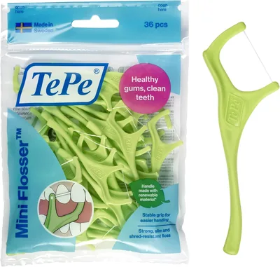 TePe Mini Flosser 36-pack - 16% Rabatt på hantfloss med starkt effekt