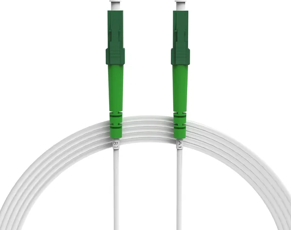 Nexinex OS2 Weiß Fiberoptikkabel LC/APC - LC/APC (10 m) Patchkabel, Simplex Einzelmodus FTTH Fiberoptikkabel LC/LC - Best Deal