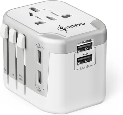 NTPRO Universal Travel Adapter - 10A 5-in-1