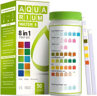AAwipes Aquarium Ammonia Test Strips 8-in-1 | 100 Strips | Best Deal