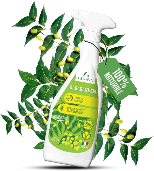 LERAVA Neem Oil for Plants (700 ml) - Against Mealybug, Aphids and Insects - Natural Antiparasitic Treatment