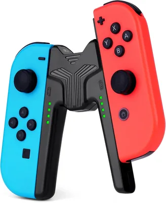 OFFCUP Lader voor Nintendo Switch OLED Joy Con, V-vorm Gaming Controller met Houder, Draagbare Houder voor Joy Con - 19% Korting