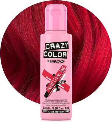 Crazy Color Vermillion Red Hair Dye 100ml Best Deal