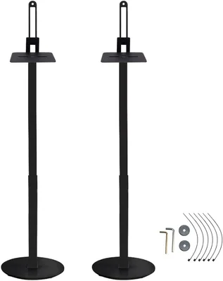 ALSTON Speaker Stands 83-162cm Adjustable Floor Mount - Best Deal