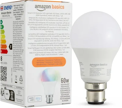 Basics Smart Multicolor LED Bulb 32% Off
