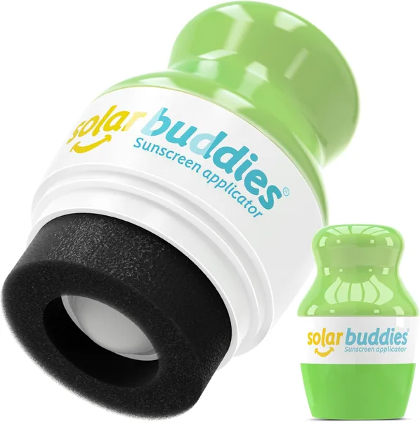 Solar Buddies Sonnencreme-Aufteilgerät - Voll Grün - Refillable Roll-on Schwamm-Aufteilgerät für Sonnencreme, Sonnenlotion & Lotion