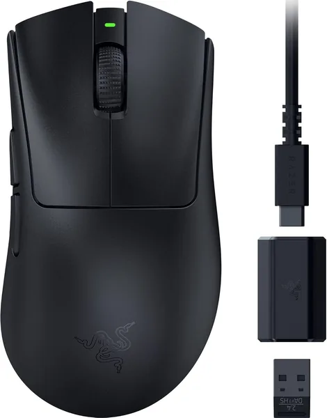 Razer DeathAdder V3 HyperSpeed - Souris de jeu sans fil ergonomique ultra-légère avec 26K DPI (55g, douce au toucher)