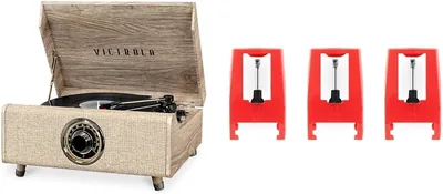 Victrola Highland Bluetooth Turntable with Radio & Needles