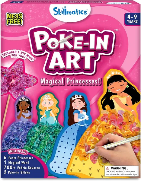 Skillmatics Poke-in Art - DIY Wood Craft Kit for Girls