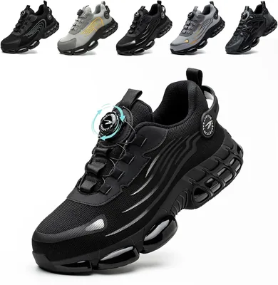 Scarpe da Lavoro Uomo Donna con Capa in Acciaio, Transpiro e Comode - Taglia 36-46 EU