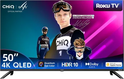 CHiQ 50 Inch 4K UHD QLED Smart Roku TV Best Deal