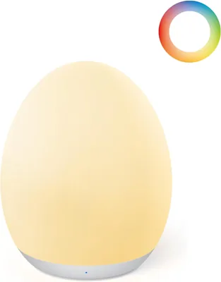 JolyWell Kids Night Light, 8 Color Modes, Dimming, Rechargeable